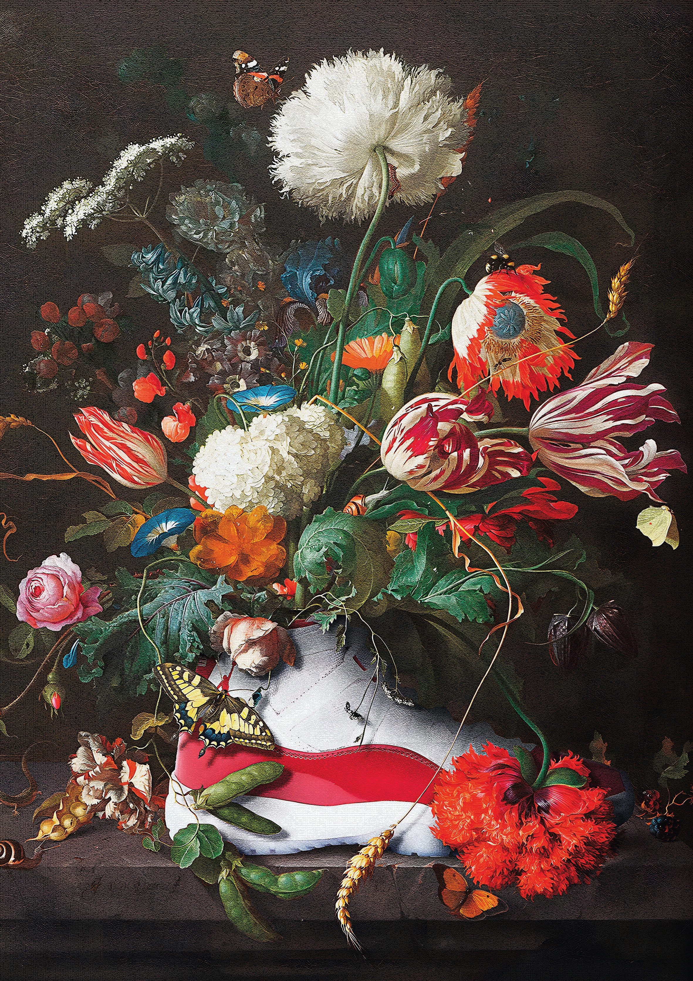 Nike Floral 2 metal poster artwork